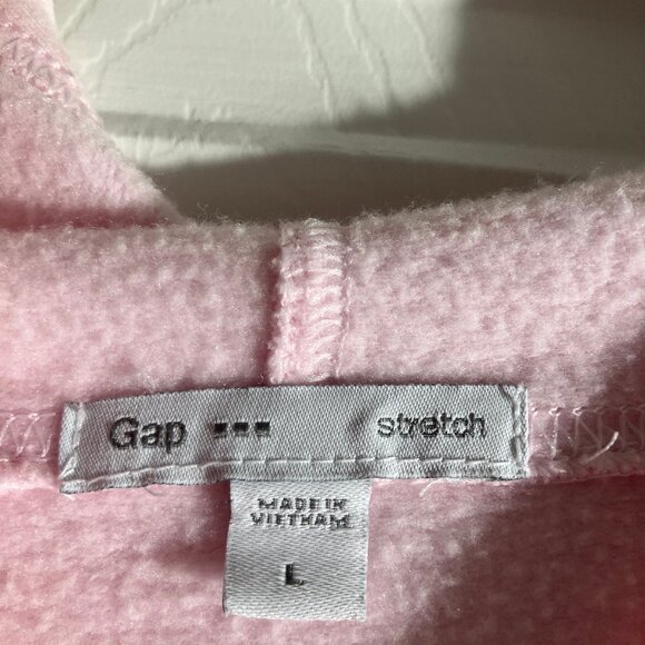 Ladies Gap Pink Sweatshirt with Hood - Size Large - Picture 3 of 3
